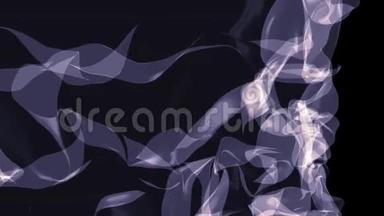 数码程式化涡轮增压烟雾云模拟美丽抽象动画背景新品质彩色炫酷艺术